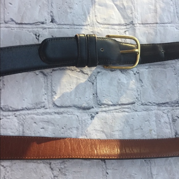 COACH VINTAGE BLACK LEATHER BELT SIZE 38 - Picture 7 of 9